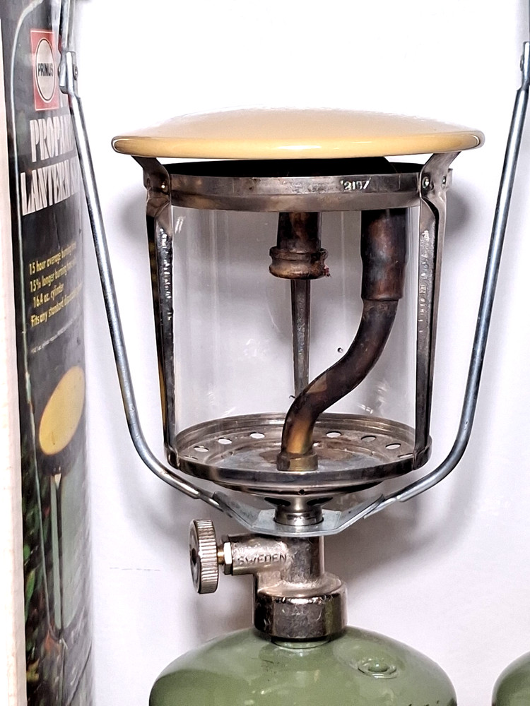 Vintage 1970s Primus 100 Propane Lantern Set