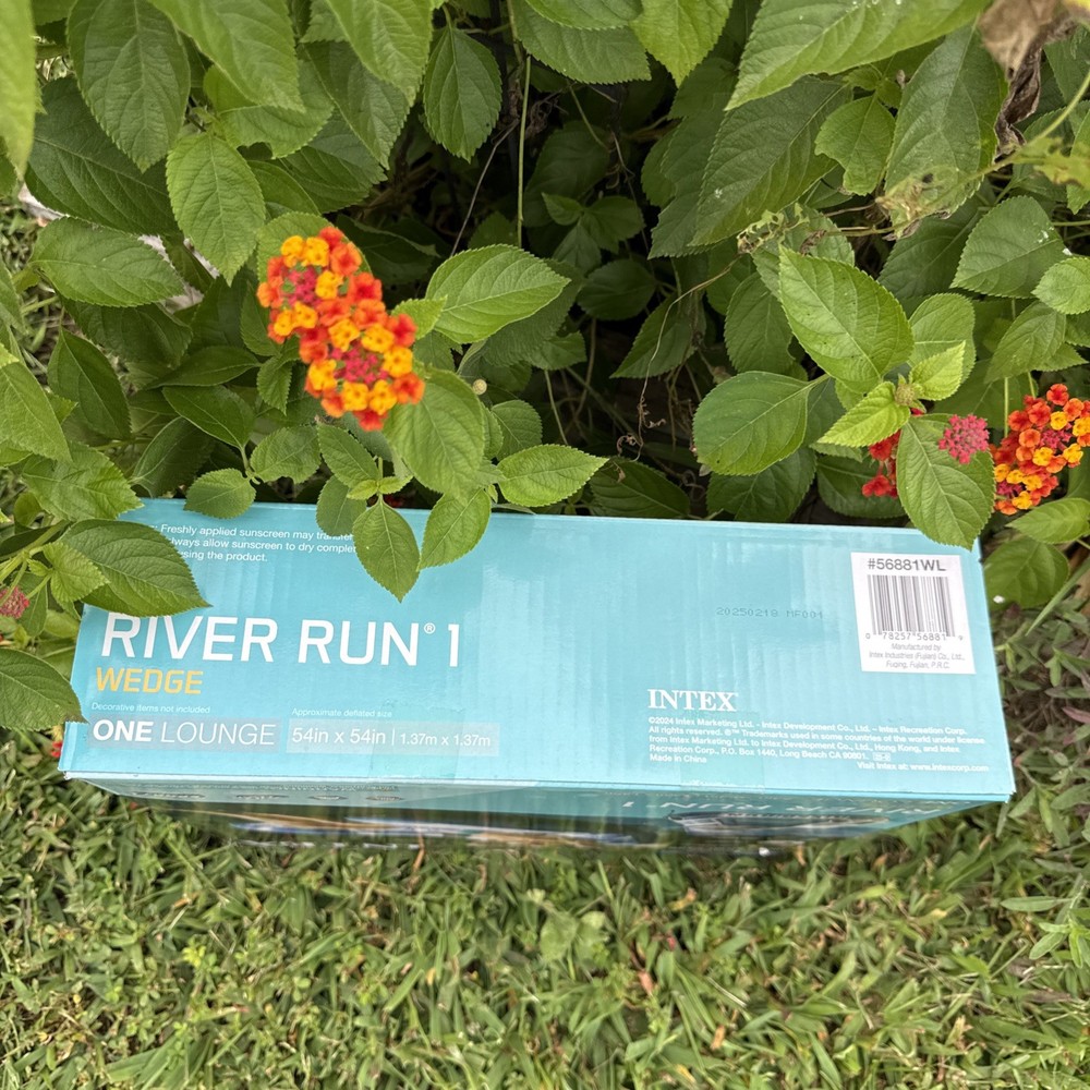 Intex River Run 1 Wedge Inflatable Water Float 54” Connect N Float System New