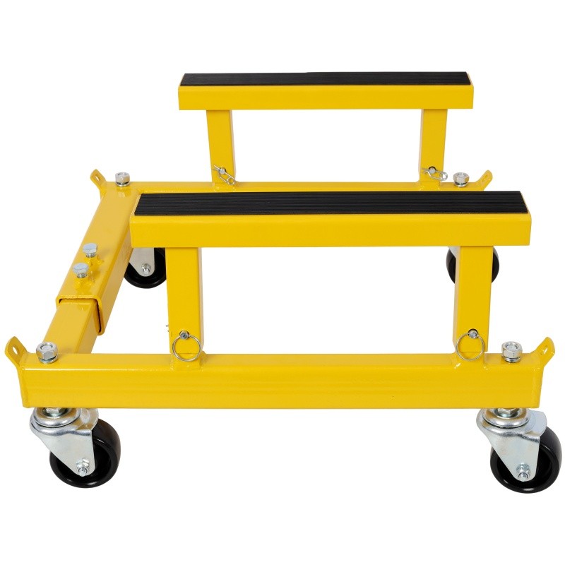 Engineering Motorcycle Engine Shop Cradle Dolly, Frame Racks 1500lbs Yellow