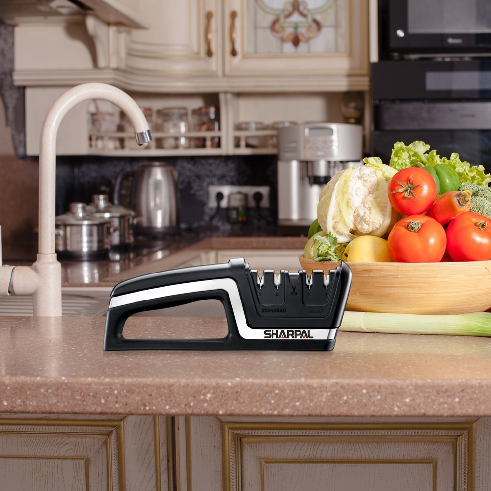 Professional 5-in-1 Kitchen Chef Knife & Scissors Sharpener, Sharpening Tool