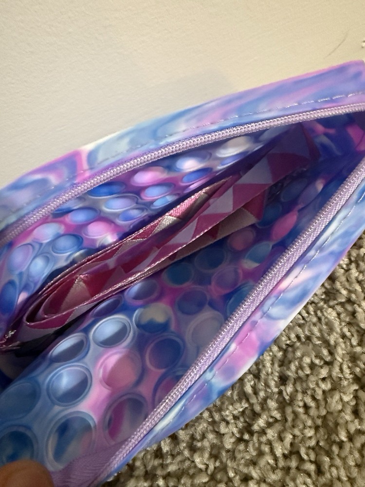 Tie dye pop it rectangular pencil case