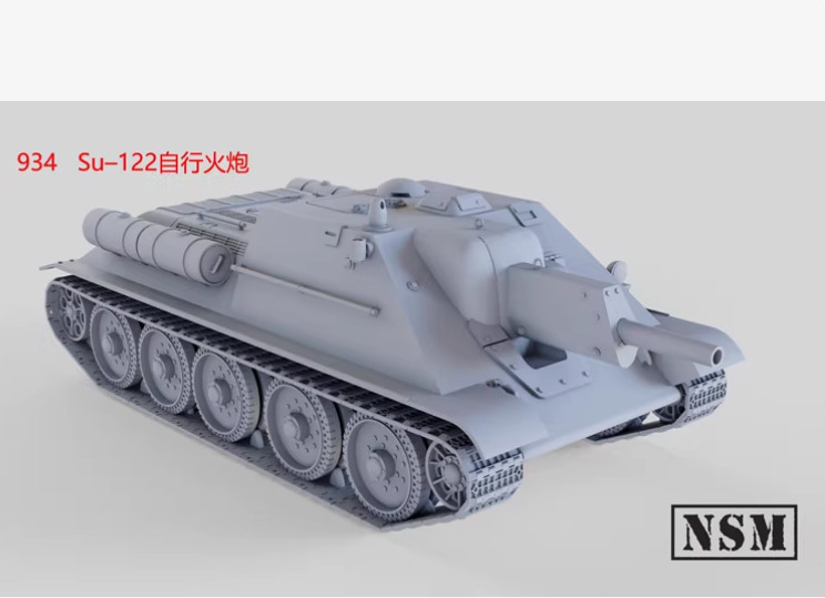 3D Printed 1/72 Soviet  Su–122 Tank model Unpainted