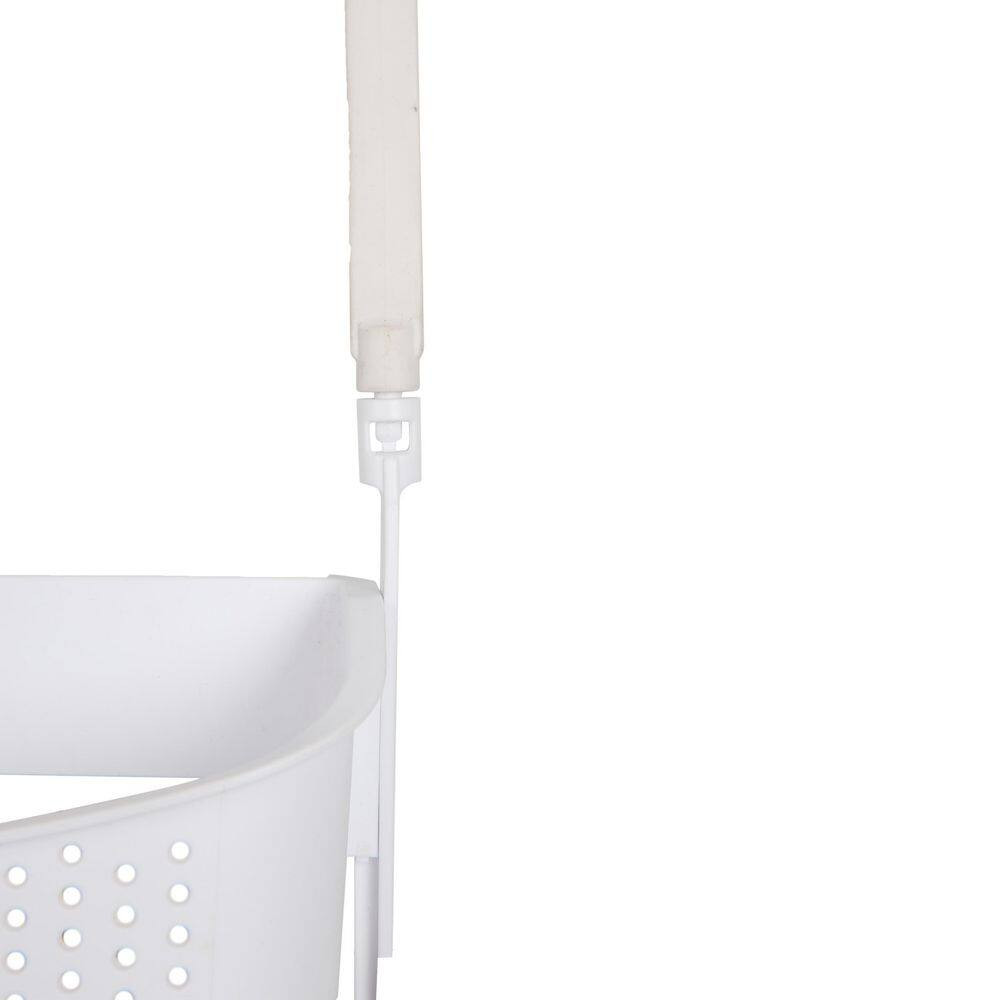 2 Way Convertible Shower Caddy in White