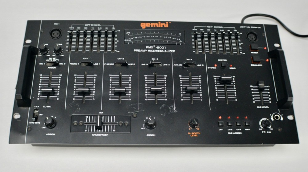 Gemini PMX-2001 Preamp / Equalizer Mixer DJ Audio Console