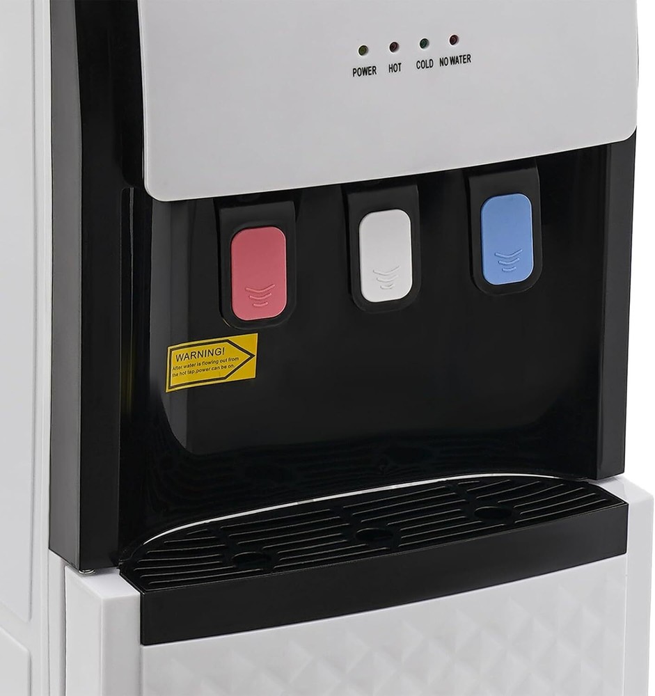 Water Dispenser Bottom Loading Water Cooler for 5 Gal Bottles w/Indicator Lights
