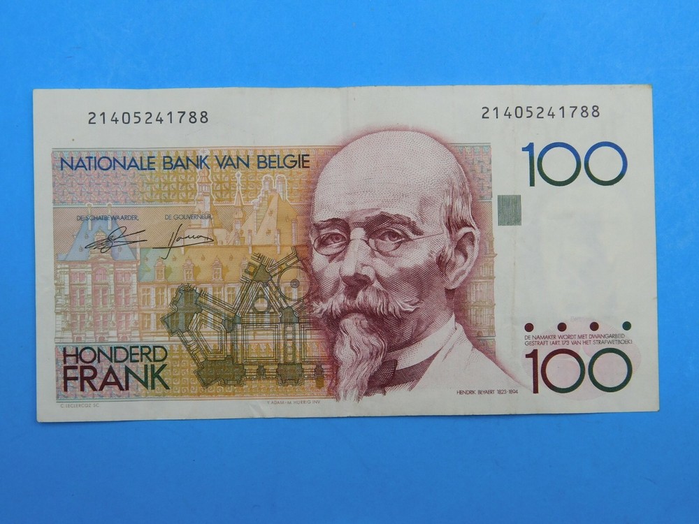 1978 Belgium 100 Franc Currency Note