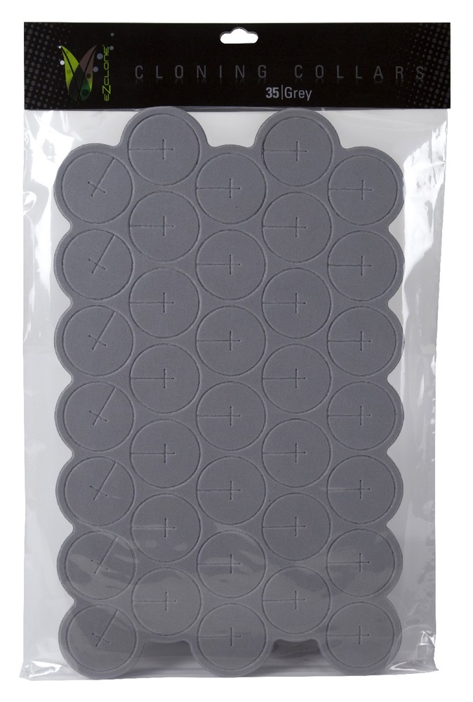 EZ-Clone Colored Cloning Collars, Gray (35/Bag)