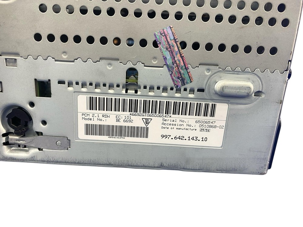 2007-2008 PORSCHE 911 HARMAN & BECKER RECEIVER SCREEN MODULE *DAMAGED SCREEN*