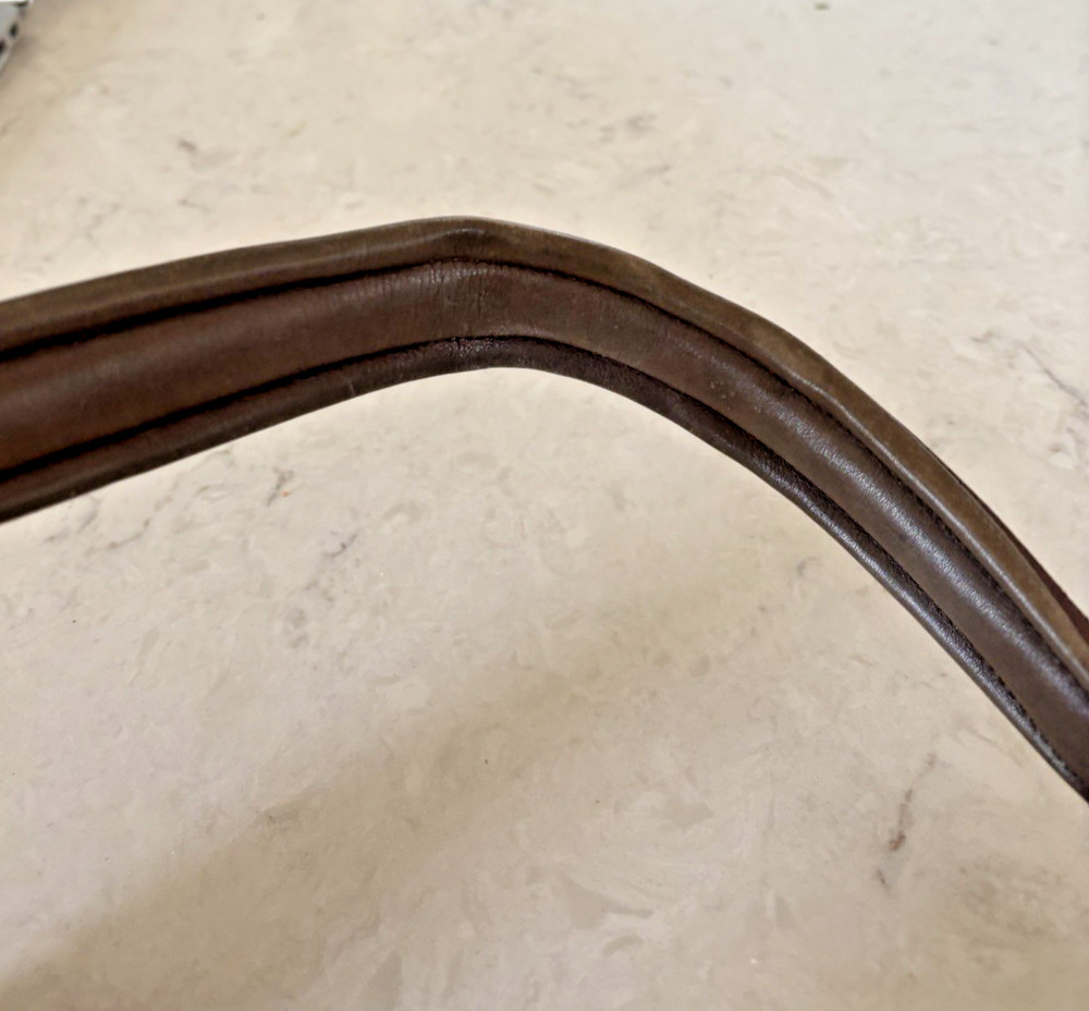 Penelope leather halter pearl