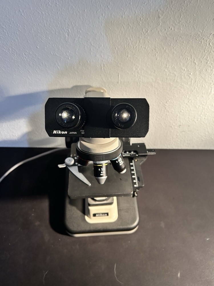 Nikon YS2-T Alphaphot 2 Microscope With Objectives E4 0.10/ E10 0.25/ E40 0.65