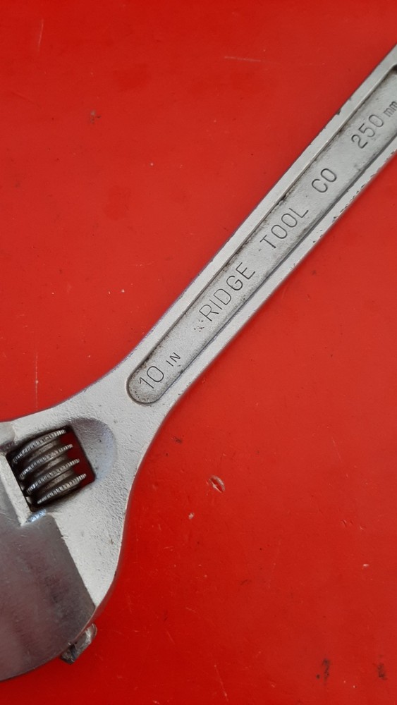 Ridgid Ridge Tool Co. USA Model 710 10" 250mm Adjustable Wrench