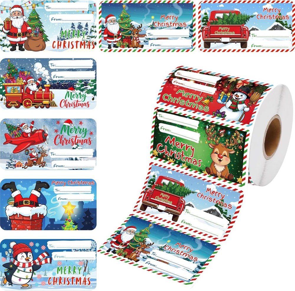 Christmas Gift Tags Stickers | Self Medium, for Presents