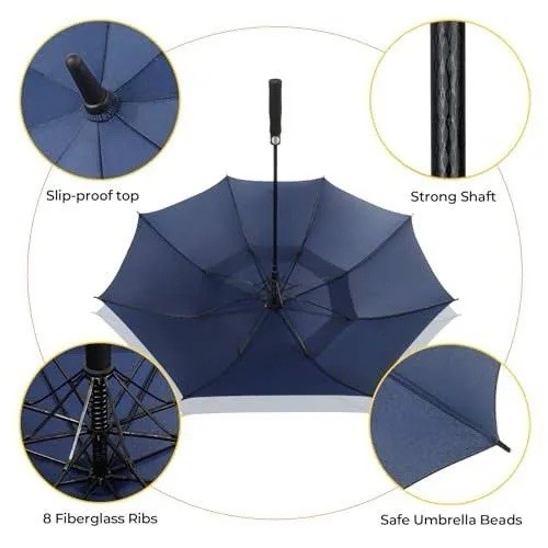 LLanxiry Extra Large Windproof Golf Umbrella 68 Inch.