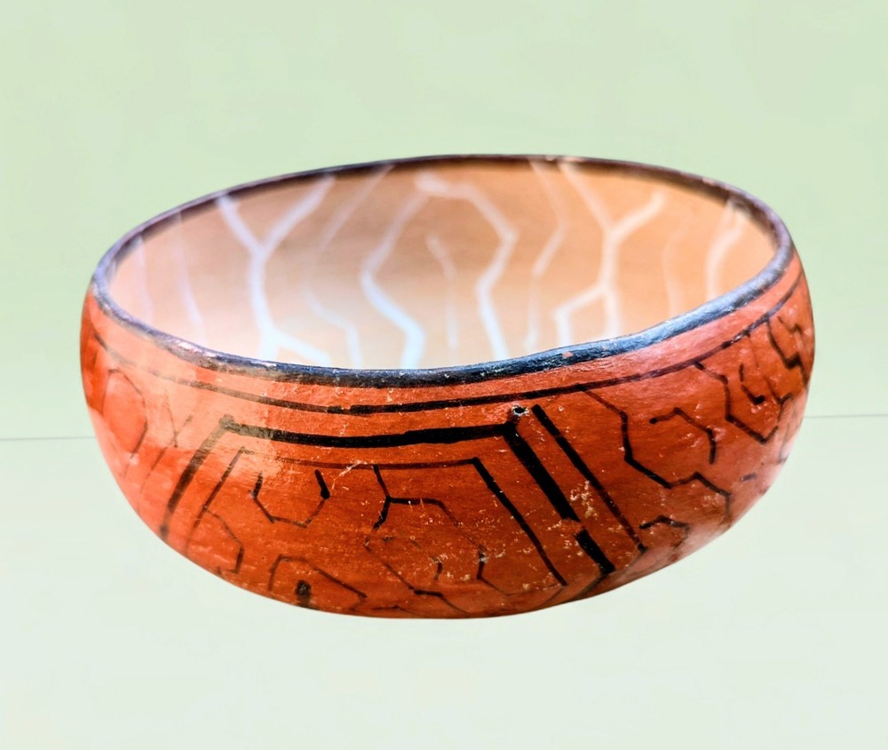Shipibo-Conibo Tribe Polychrome Pottery Peruvian Handmade