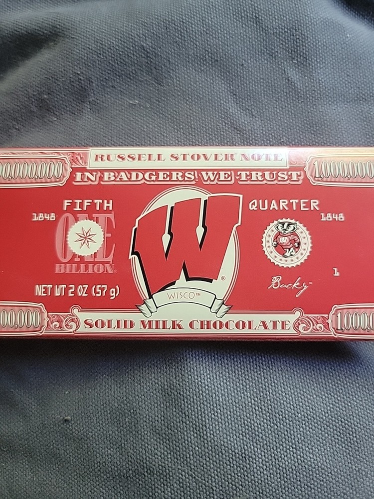 Russell Stovers Note Wisconsin Chocolate Bar Not For Consumption