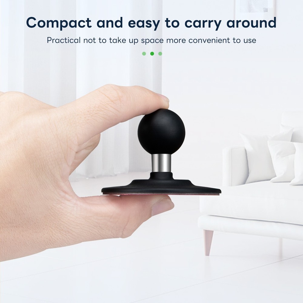 FANAUE Flex Adhesive Ball Base Compatible RAM Mounts B Size Double Socket Arm