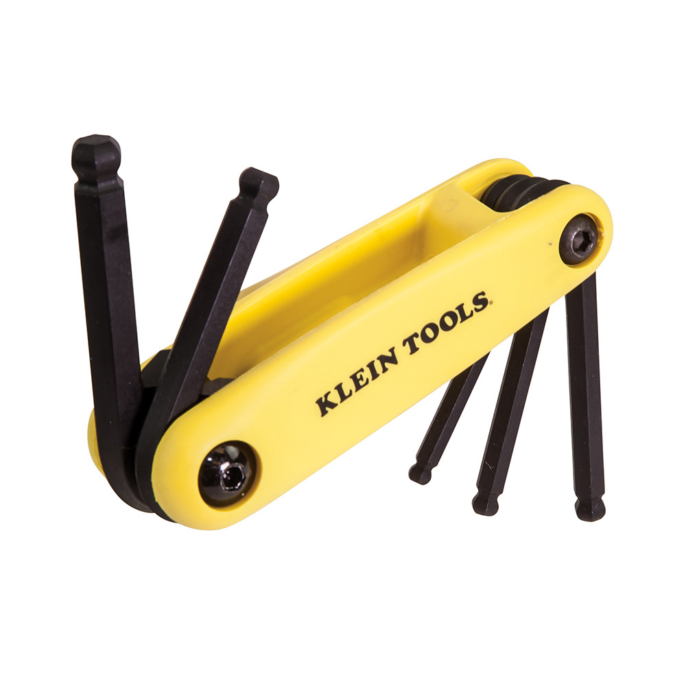 Klein Tools 70571 Grip-It® Ball End Hex Set, 5-Key, SAE Sizes