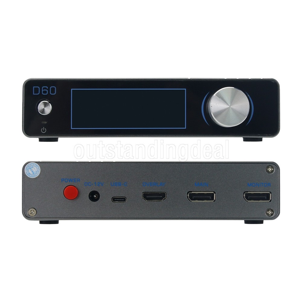 Overlay Box 4K Adaptive Fuser HDMI-compatible DMA Video Processor CapDMA Video