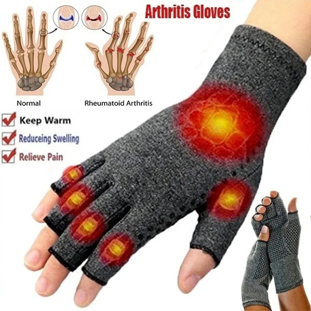 Arthritis Compression Gloves Hand Support Pain Relief Joint Self Care