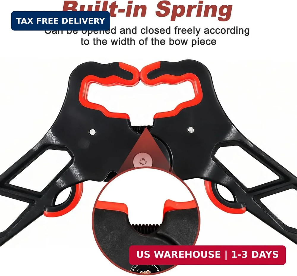 Archery Bow Stand, Rubber Foldable Compound Bow Holder, Ground - Supporting Bipo