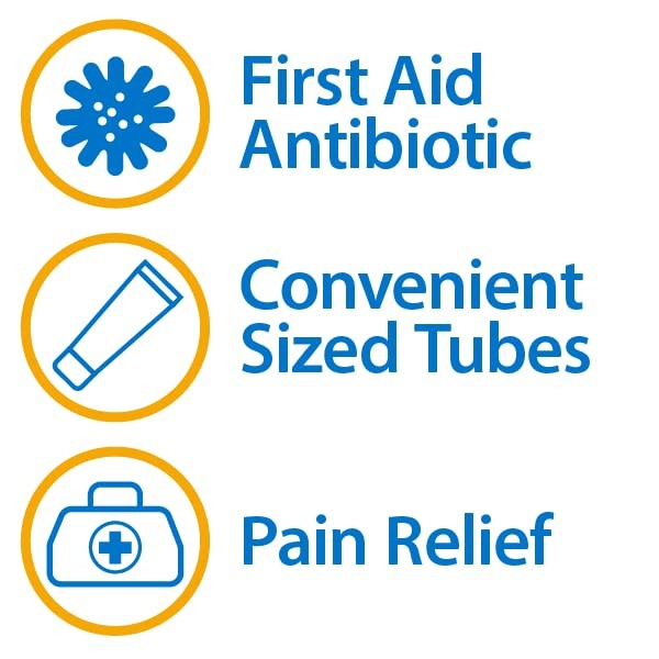 Globe (4 Pack Triple Antibiotic + Pain Relief Ointment 1oz, First Aid...