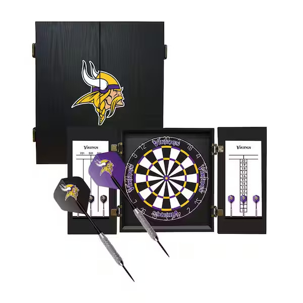 Minnesota Vikings Dart Board Set