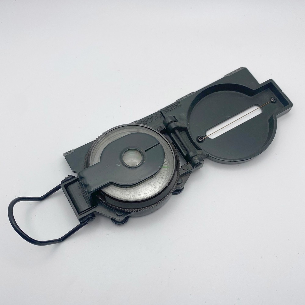 US Military Hunter Green Lensatic Compass - Working