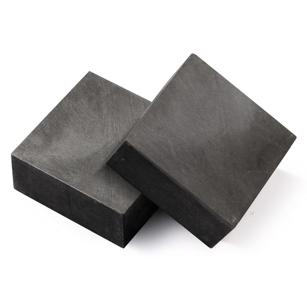 2 Packs Graphite Ingot Block 99.9% High Purity EDM Graphite Plate Blank Milling