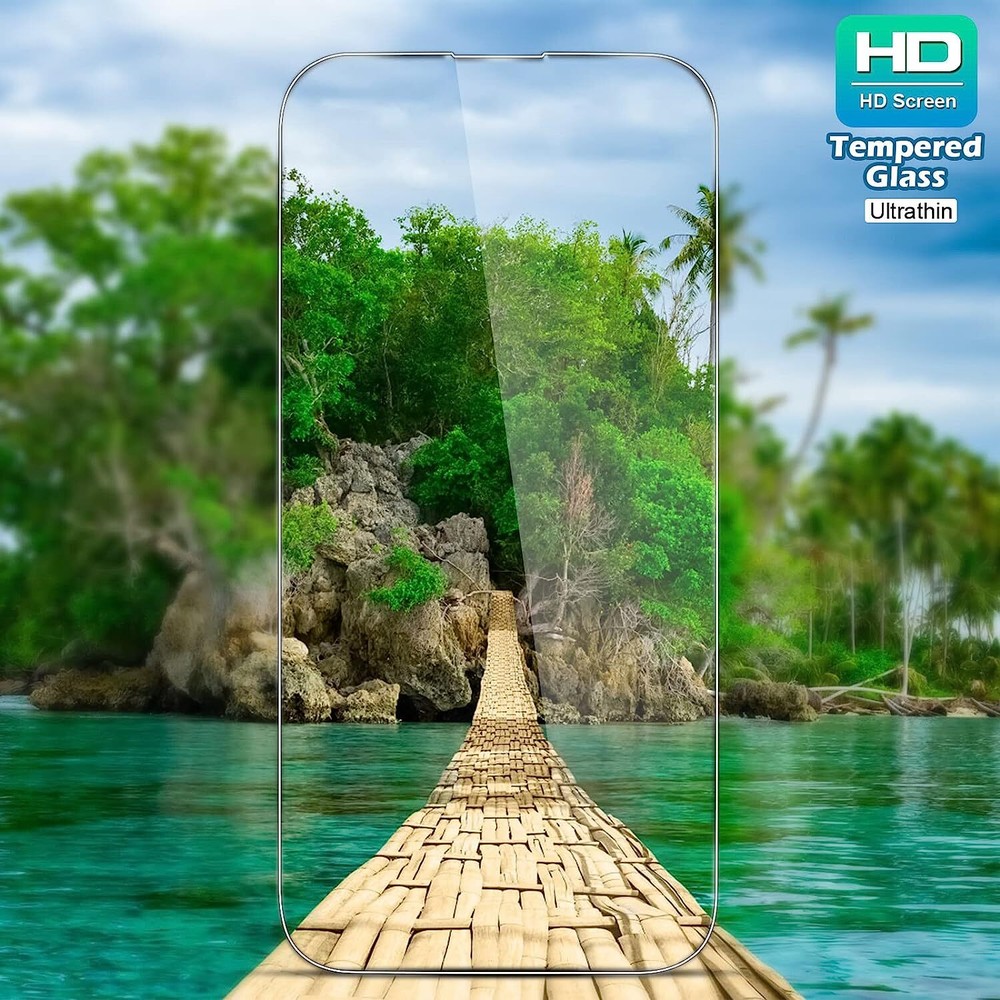 For iPhone 15 14 13 12 Pro Max Tempered Glass Screen Protector Camera Protector