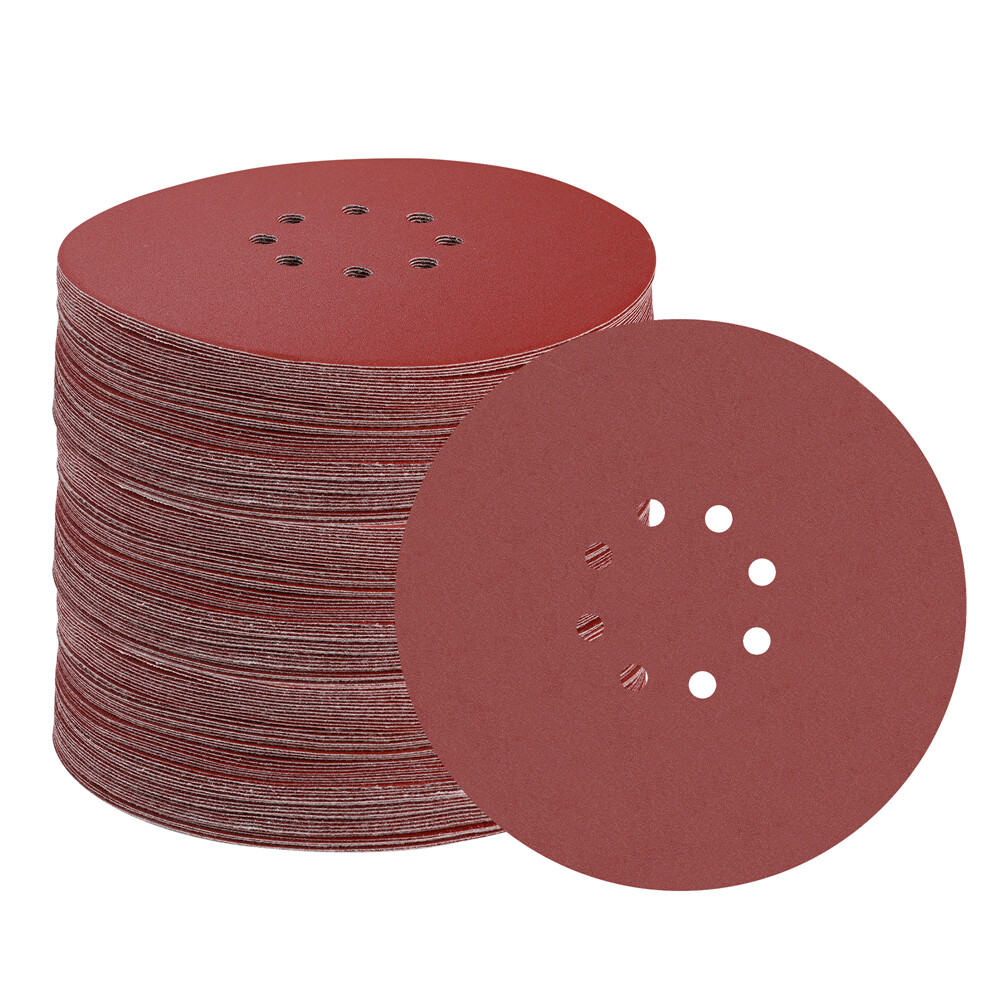 WORKPRO 20PCS 9" 8 Hole Hook-and-Loop Sandpaper Abrasive Sanding Discs 240 Grits