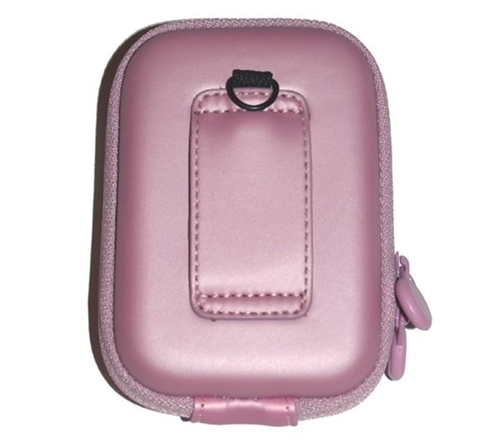 Molded Hard Shell Protective Compact Digital Camera Case W/Belt Loop Wrist Strap