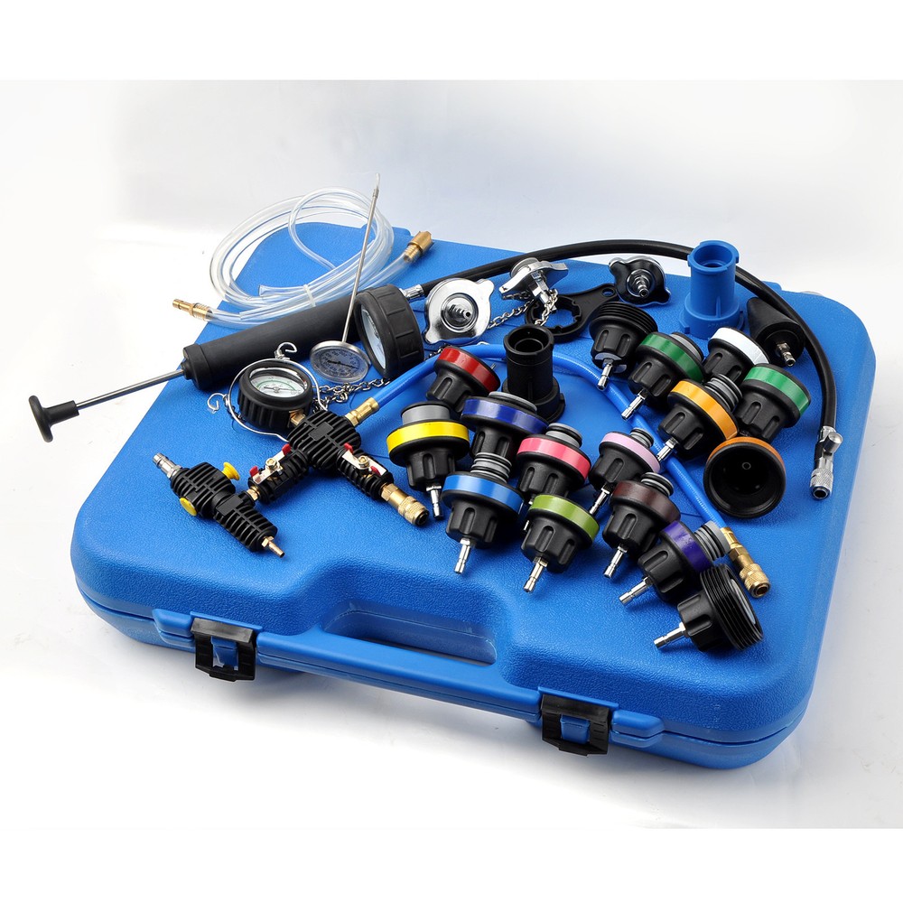 New Universal Pneumatic Radiator Pressure Tester & Vacuum Cooling System Kit