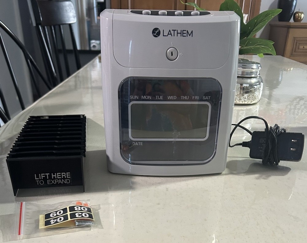 LATHEM 400E TOP FEED ELECTRONIC TIME CLOCK KIT - Missing Key