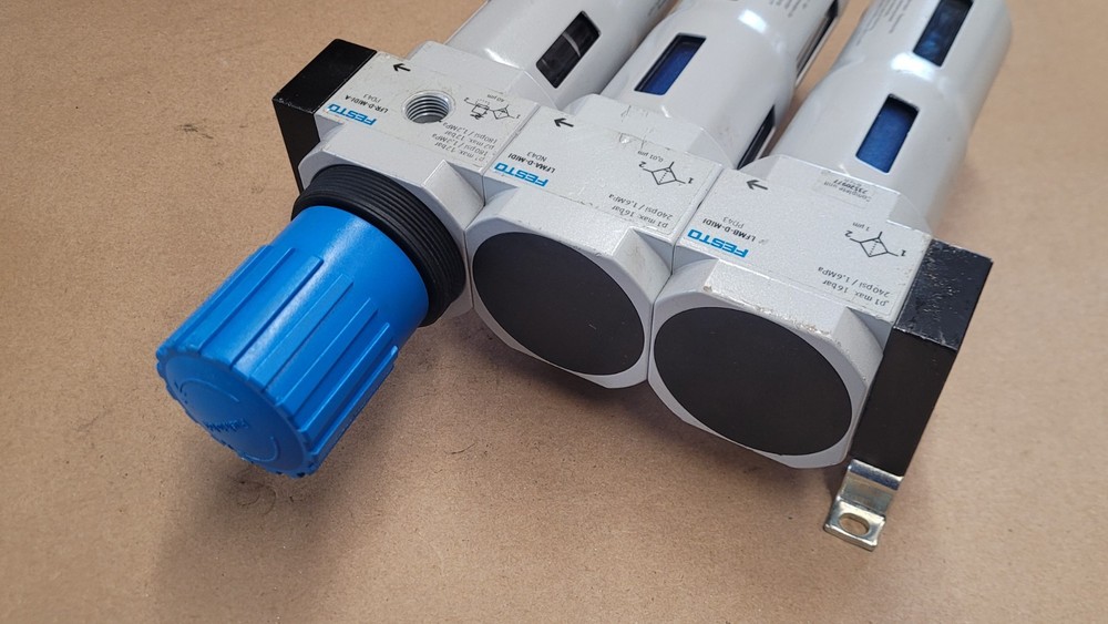 Festo Pneumatic Air Line Filter Regulator Module LFR-D-MIDI-A