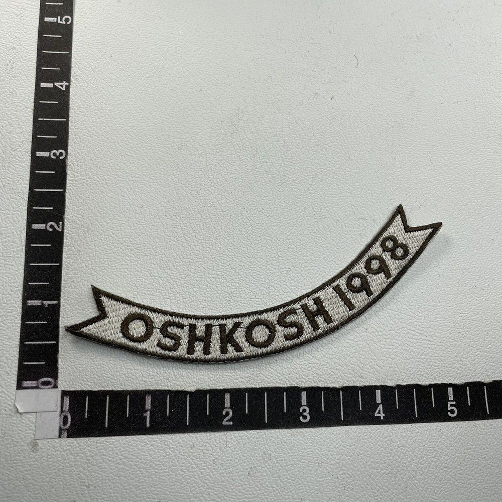 OSH KOSH OSHKOSH 1998 Tab Patch (Airplane, Aircraft, EAA) C18E