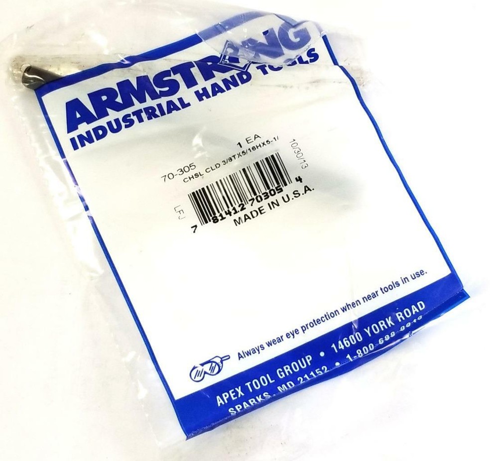 Armstrong 70-305 Cold Chisel 3/8"T X 5/16"H X 5L