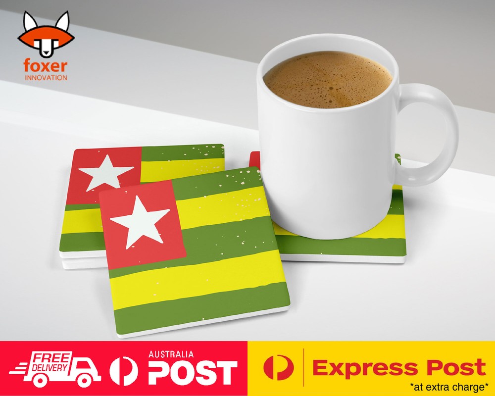 COASTER COFFEE DRINKING MAT|TOGO COUNTRY FLAG 324