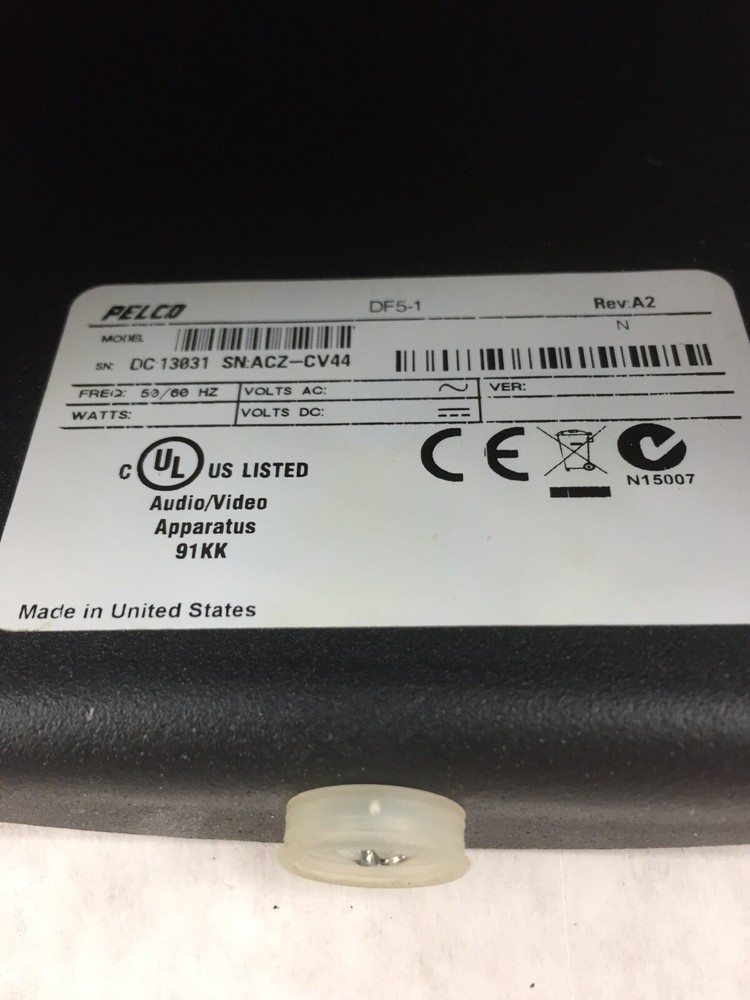 Pelco DF5-1 Fixed In-Ceiling Housing with Tinted Dome