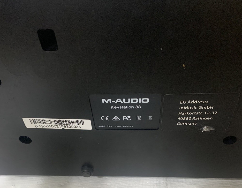 M-Audio Keystation 88 USB MIDI Controller With USB Cable Tested