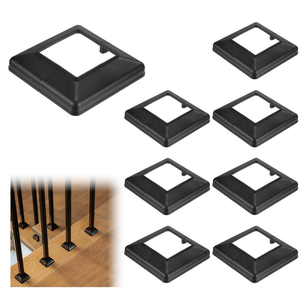 8-Pack Post Base Cover, Internal 3.14"x 3.14" Post Skirt Split Type for Railing