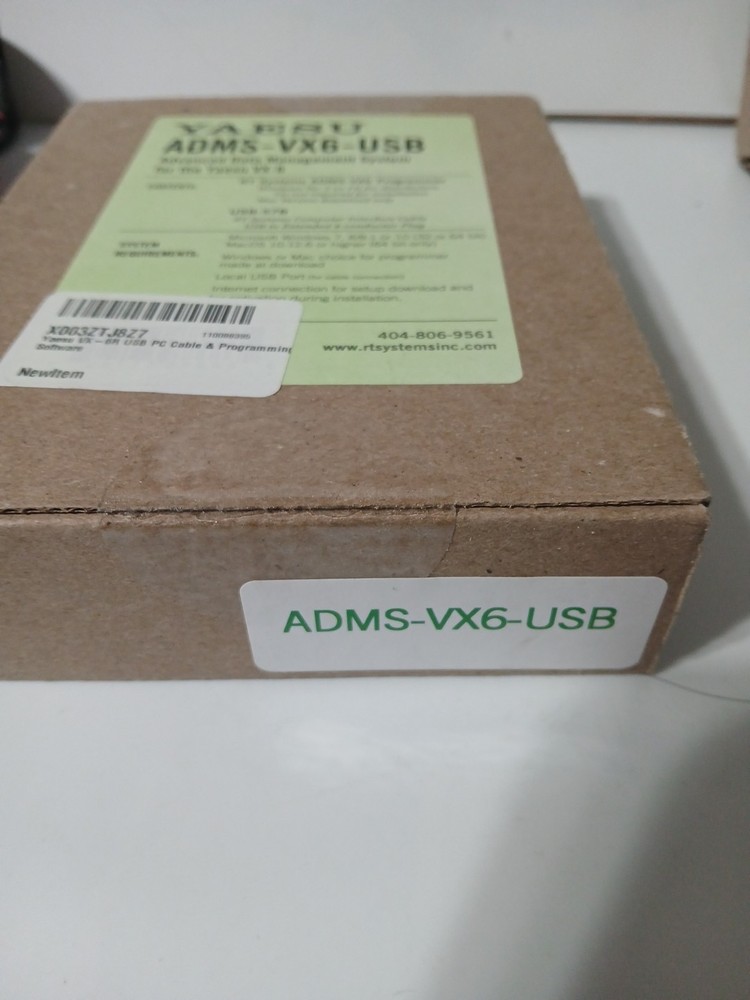 YAESU ADMS-VX6-USB SOFTWARE & CABLE FOR VX-6/USB BRAND NEW