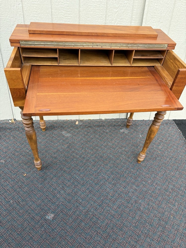 67216 Antique Mahogany Spinet Desk Table