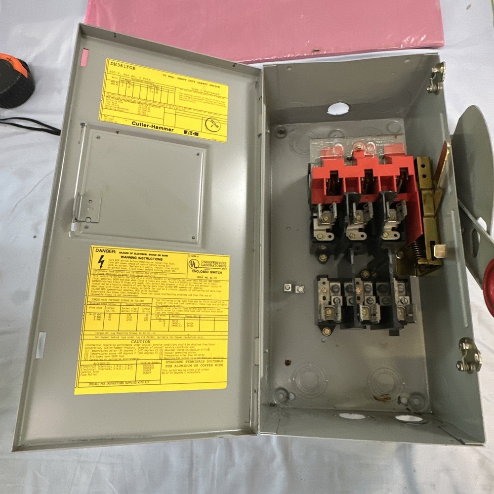 EATON DISCONNECT SWITCH DH361FGK 30A 600V