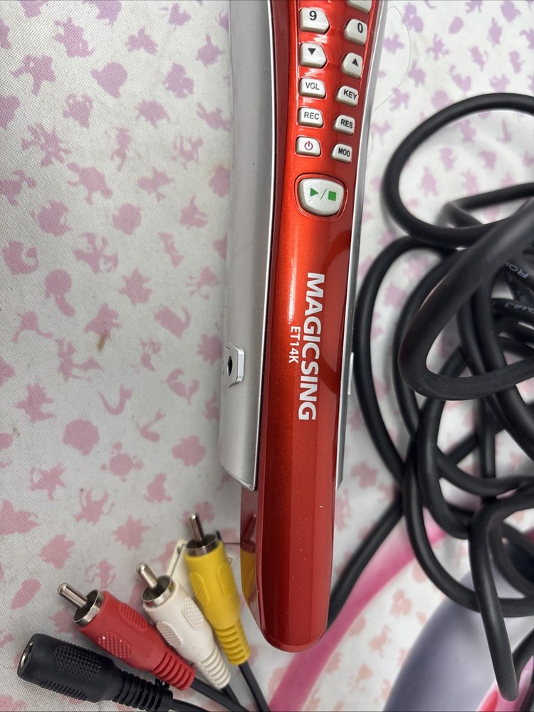 Magic Sing ET14K Karaoke Videoke Microphone Hardwired Mic Replacement