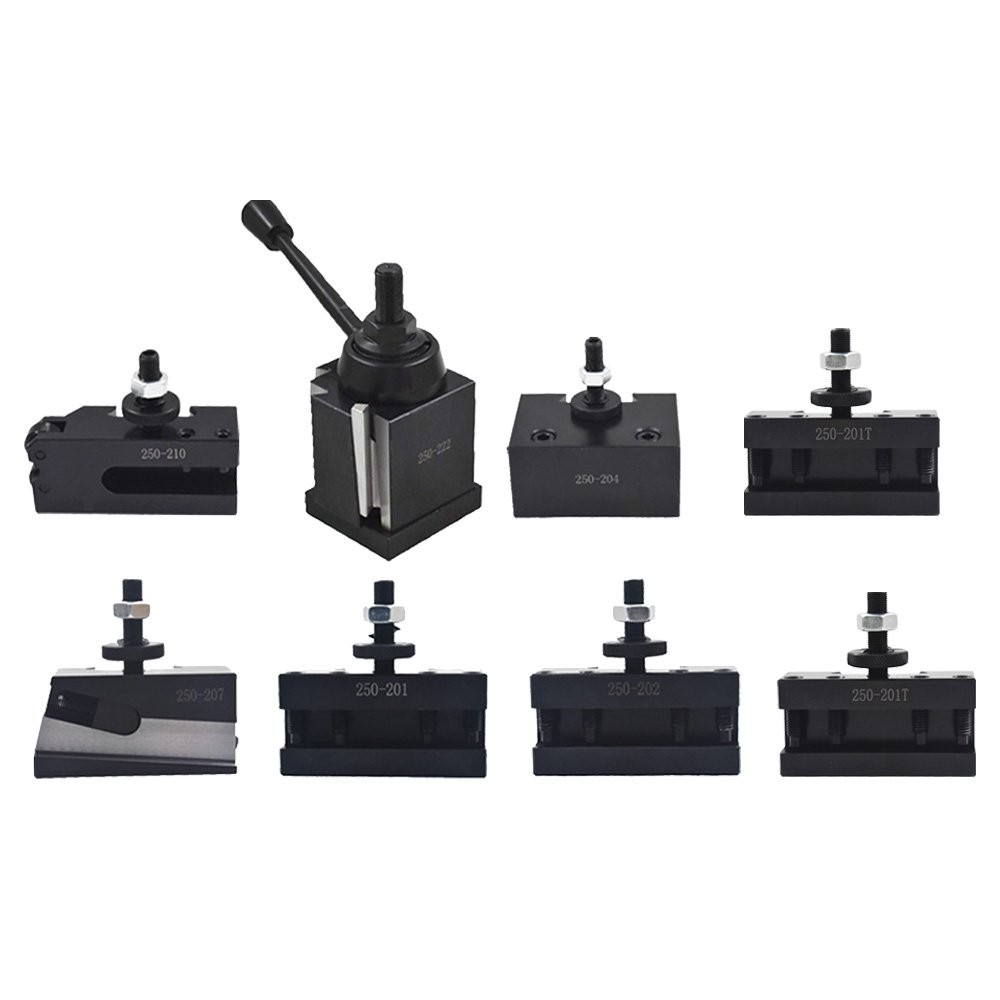 7 Pcs BXA 250-222 Wedge Type Tool Post For Lathe 10 - 15" Tool Holders