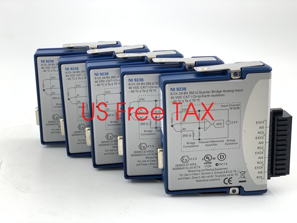 1*PCS National Instruments NI 9236 cDAQ Strain / Bridge Input Module