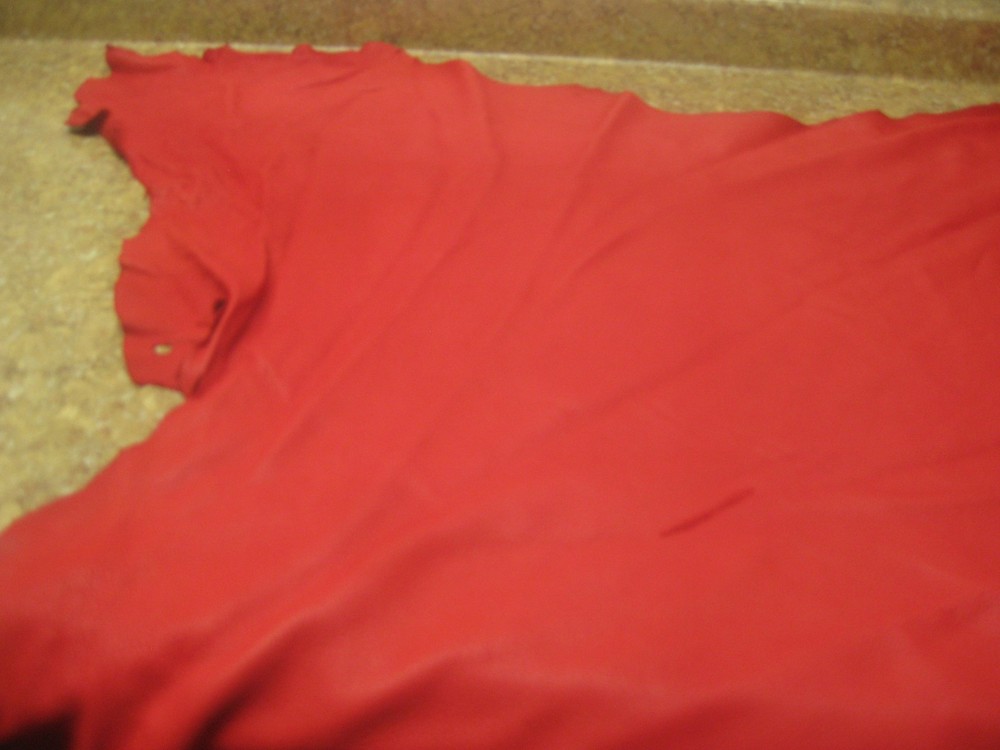 Top Grain Red Deer Leather #0005222 Row T