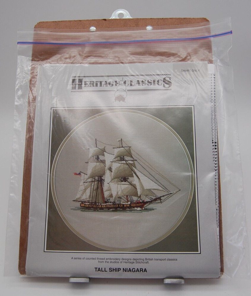 Heritage Classics "Tall Ship Niagra" Cross Stitch Pattern