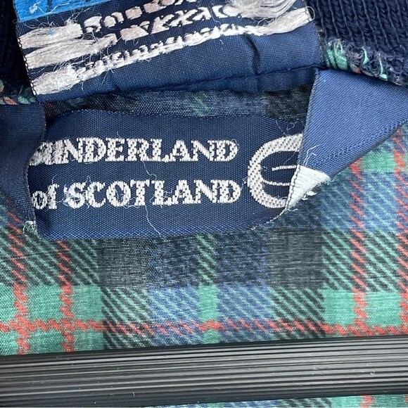Sunderland Plaid long sleeve pullover golf windbreaker Large 9207