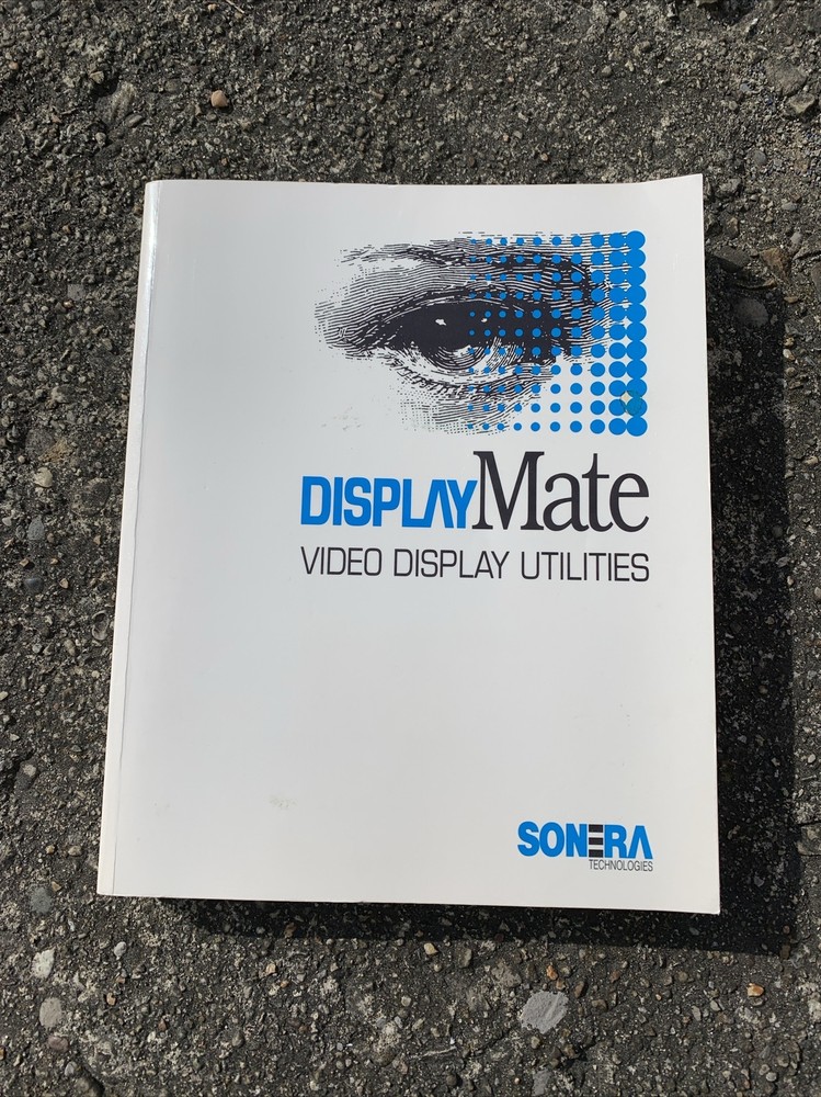DISPLAY Mate Video Display Utilities Reference Manual Ver. 1 Sonera 1990